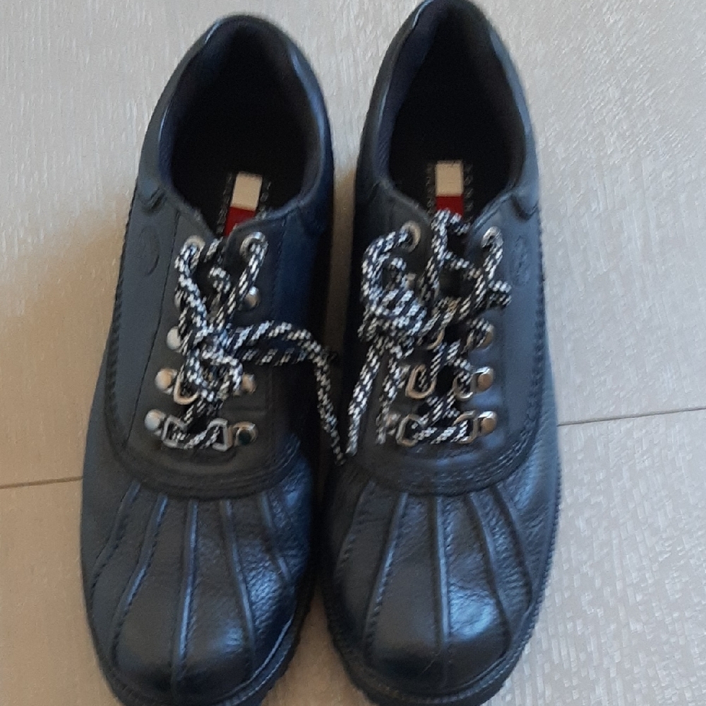 Tommy Hilfiger Black Leather Shoes